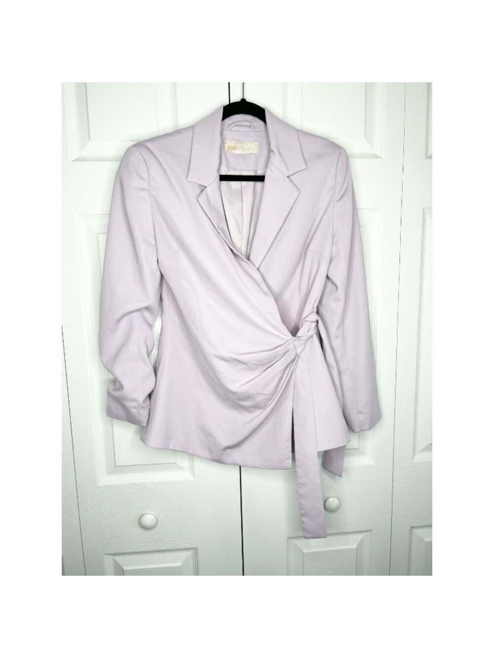 Keepsake Lilac Purple Changes Side Tie Blazer Jacket Women's Size Medium M